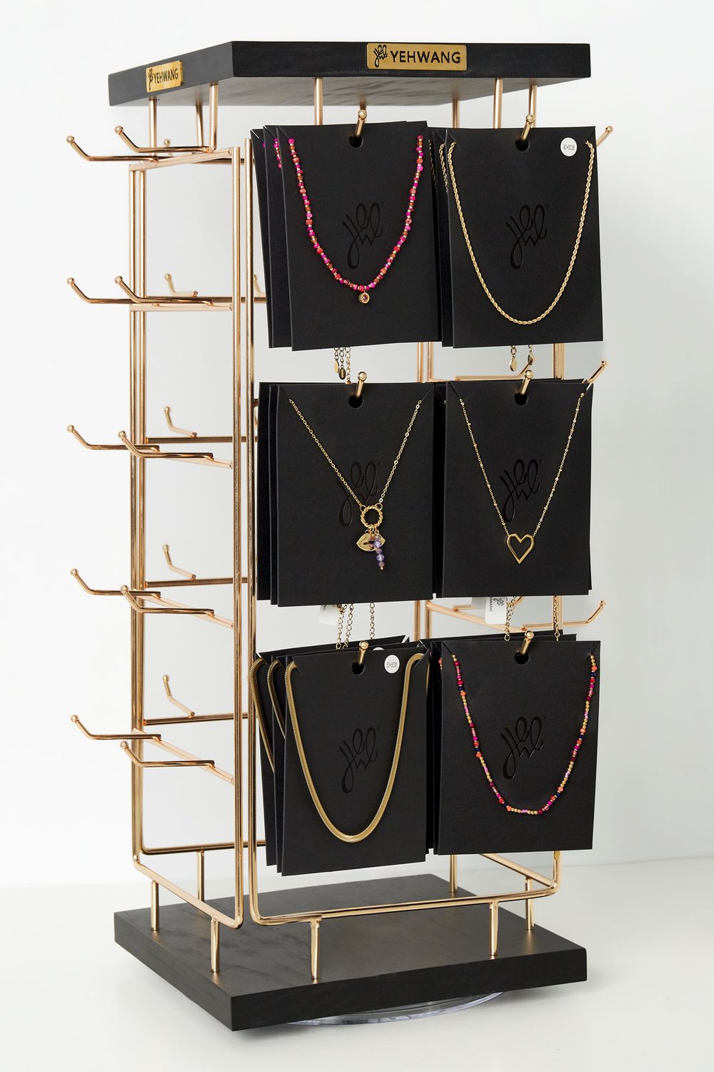 Refill package necklaces display colorful vibe - stainless steel 